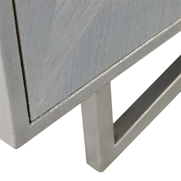 Sideboards & Credenzas Strata Four-Door Sideboard, Silver