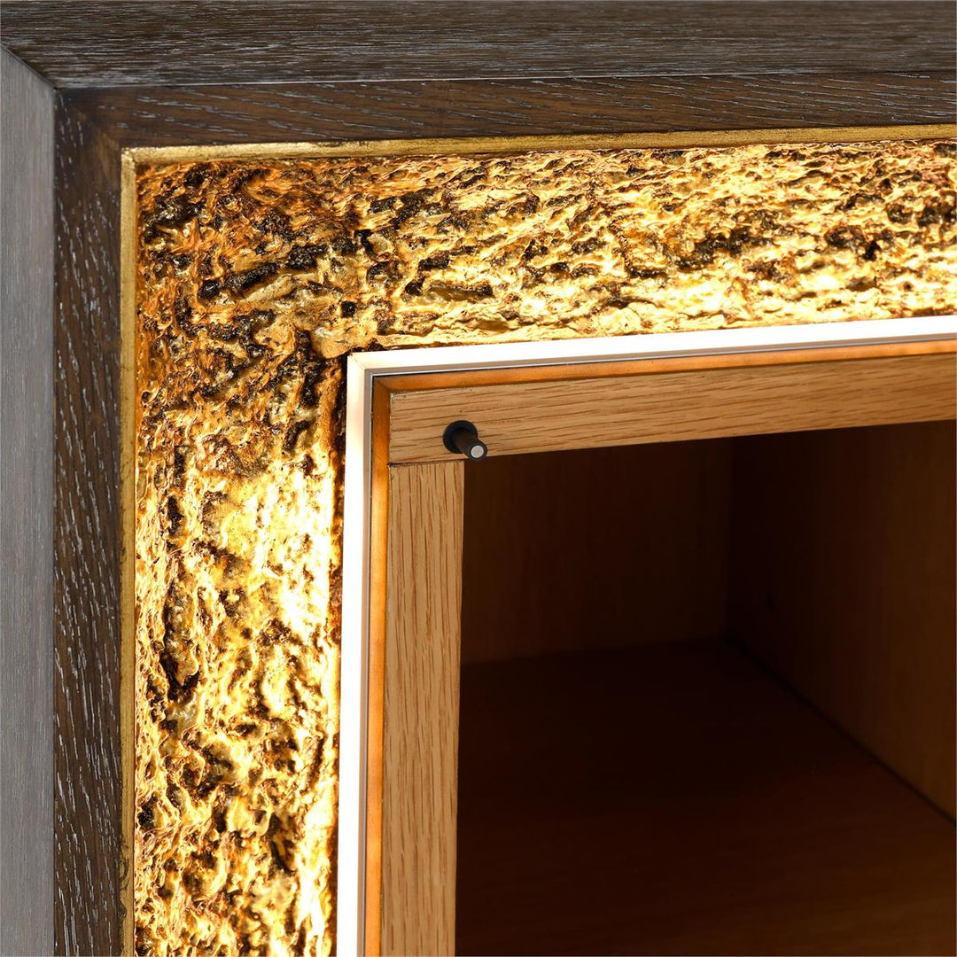 Coloma Four-Door Lighted Credenza