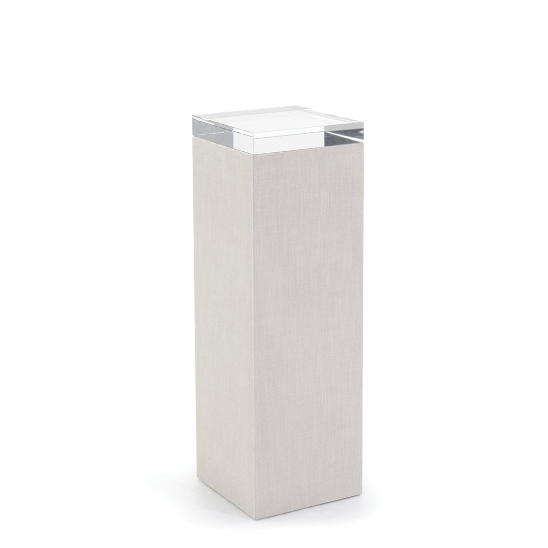 Leif Pedestal - White - Crystal