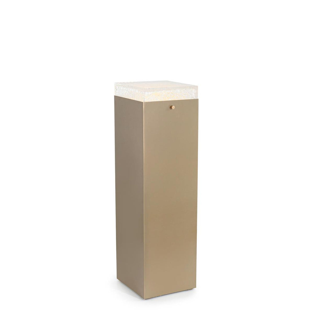 Eden Pedestal III, Antique Brass