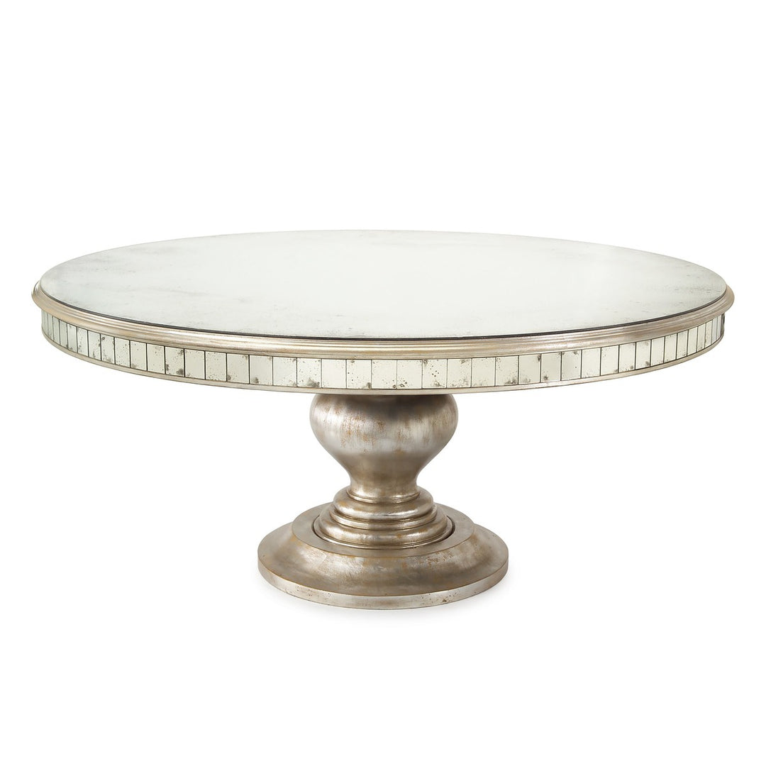 Valora Round Dining Table - White - Mirror