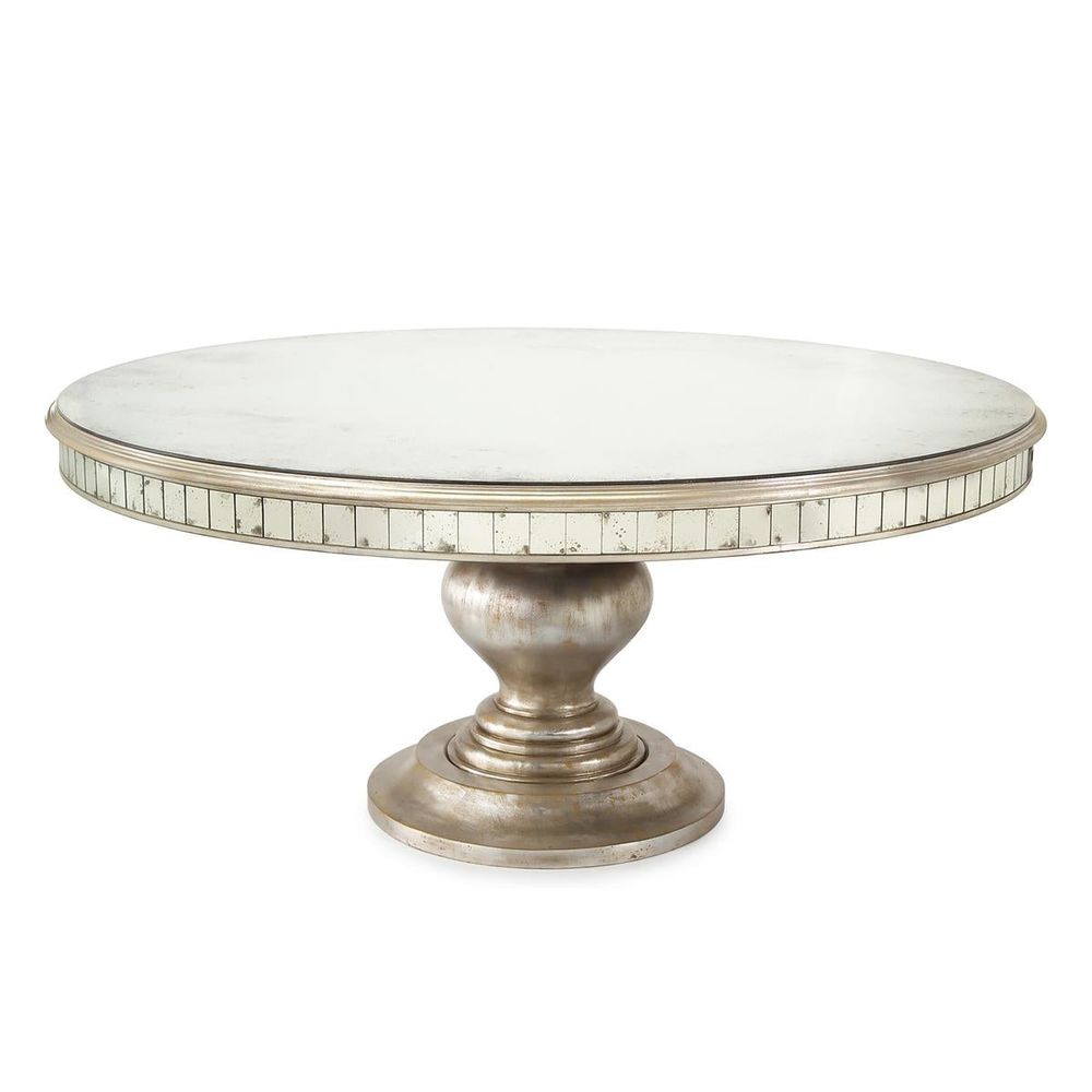 Dining Tables Valora Round Dining Table - White - Mirror