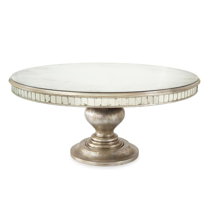 Dining Tables Valora Round Dining Table - White - Mirror