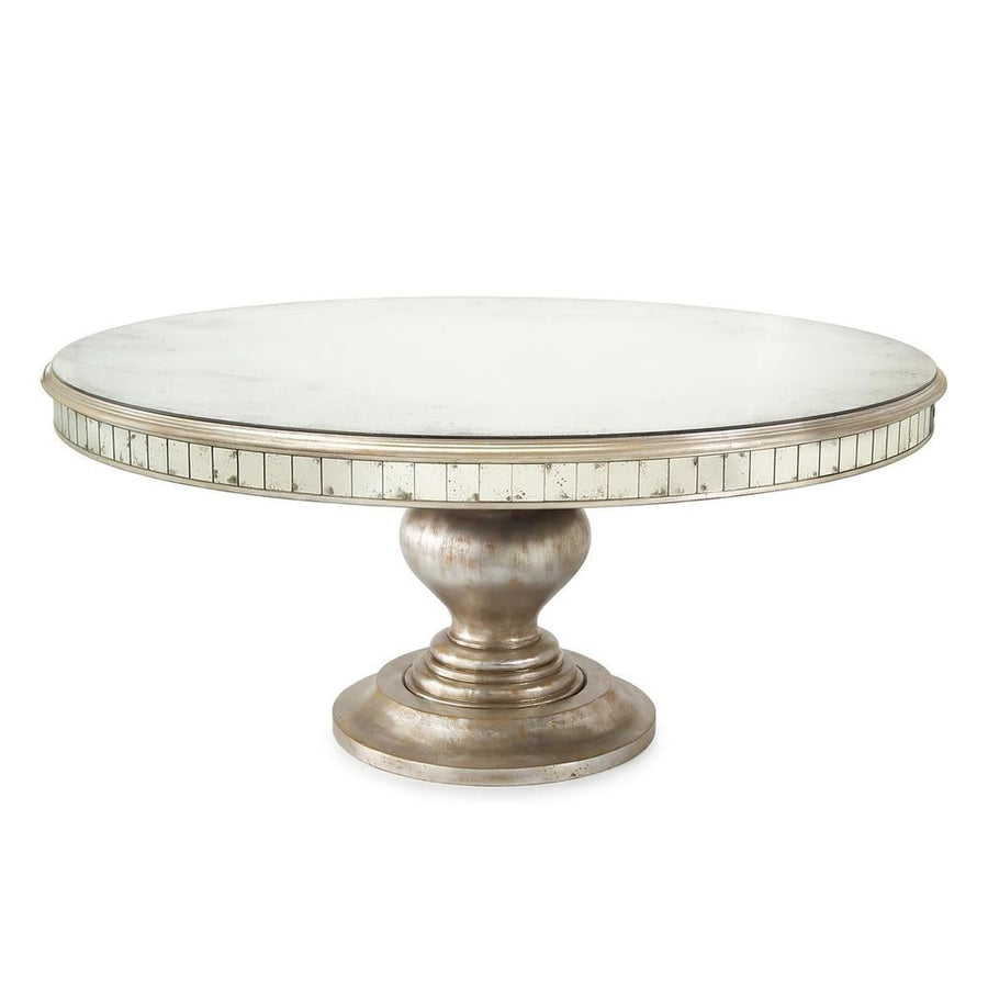 Dining Tables Valora Round Dining Table - White - Mirror