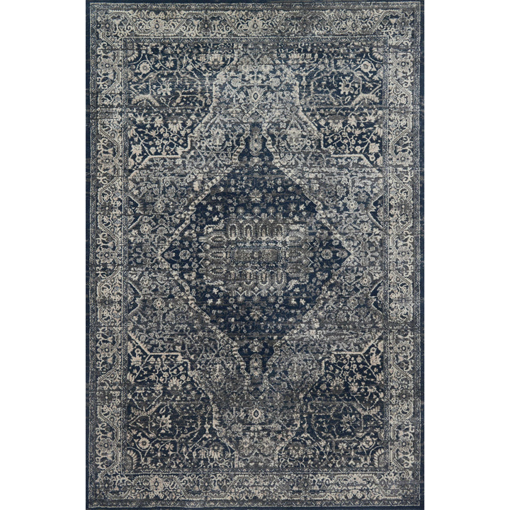 Magnolia Home By Joanna Gaines x Loloi Everly Grey / Midnight 3'-7" x 5'-7" Accent Rug