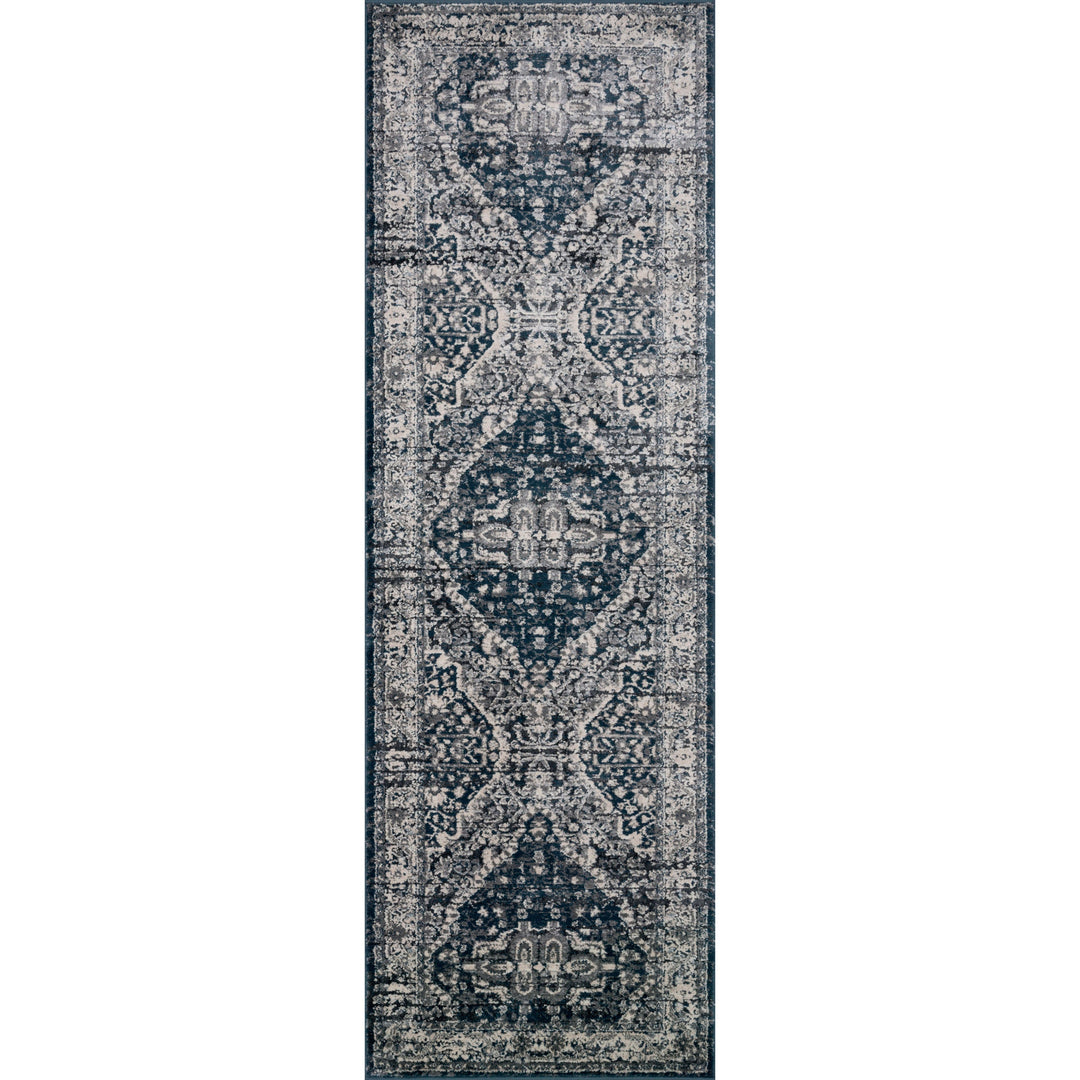 Magnolia Home By Joanna Gaines x Loloi Everly Grey / Midnight 9'-6" x 13' Area Rug