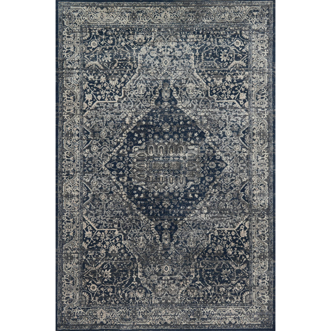 Magnolia Home By Joanna Gaines x Loloi Everly Grey / Midnight 2'-7" x 12'-0" Runner Rug