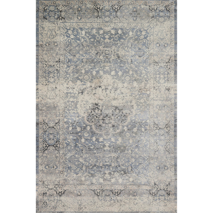 Magnolia Home By Joanna Gaines x Loloi Everly Mist / Mist 5'-3" x 5'-3" Round Area Rug