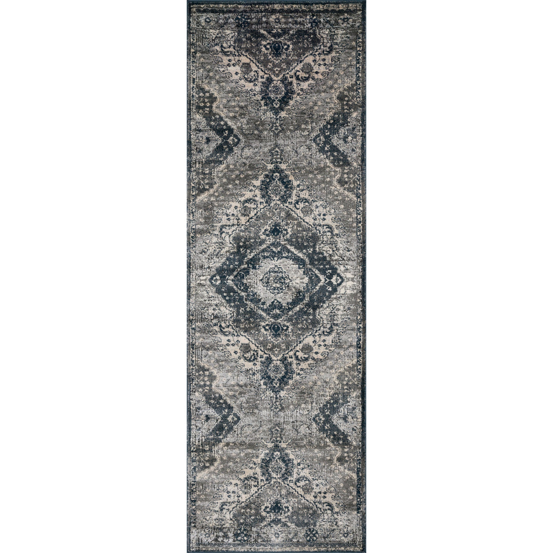 Magnolia Home By Joanna Gaines x Loloi Everly Silver / Grey 5'-3" x 7'-8" Area Rug