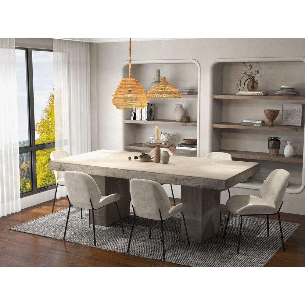 Elcor Dining Table-Urbia-URBIA-VGS-ELCOR-6-Dining Tables70.75 x 35.5 x 30.25-Dark Grey-4-France and Son