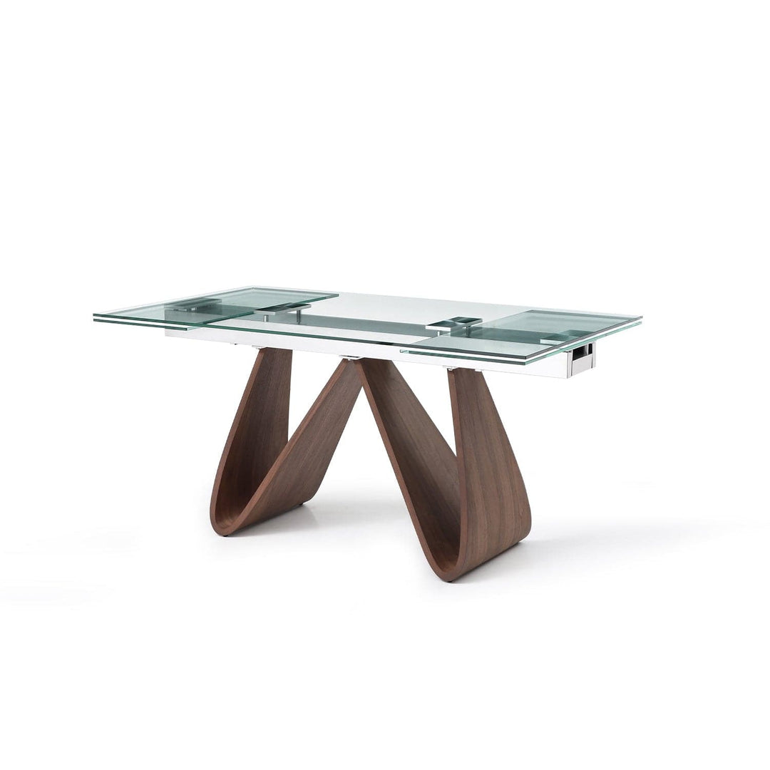 Emory Extendable Dining Table-Whiteline Modern Living-WHITELINE-DT1881-WLT-Dining Tables-1-France and Son