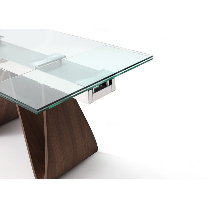 Emory Extendable Dining Table-Whiteline Modern Living-WHITELINE-DT1881-WLT-Dining Tables-4-France and Son