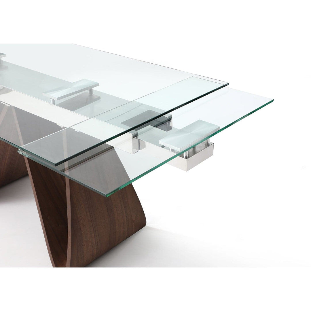 Emory Extendable Dining Table-Whiteline Modern Living-WHITELINE-DT1881-WLT-Dining Tables-5-France and Son