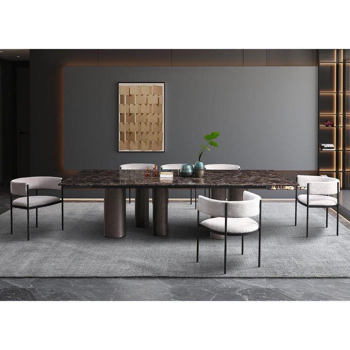 Envie Dining Table-Whiteline Modern Living-WHITELINE-DT1821-DEMP-Dining Tables-2-France and Son