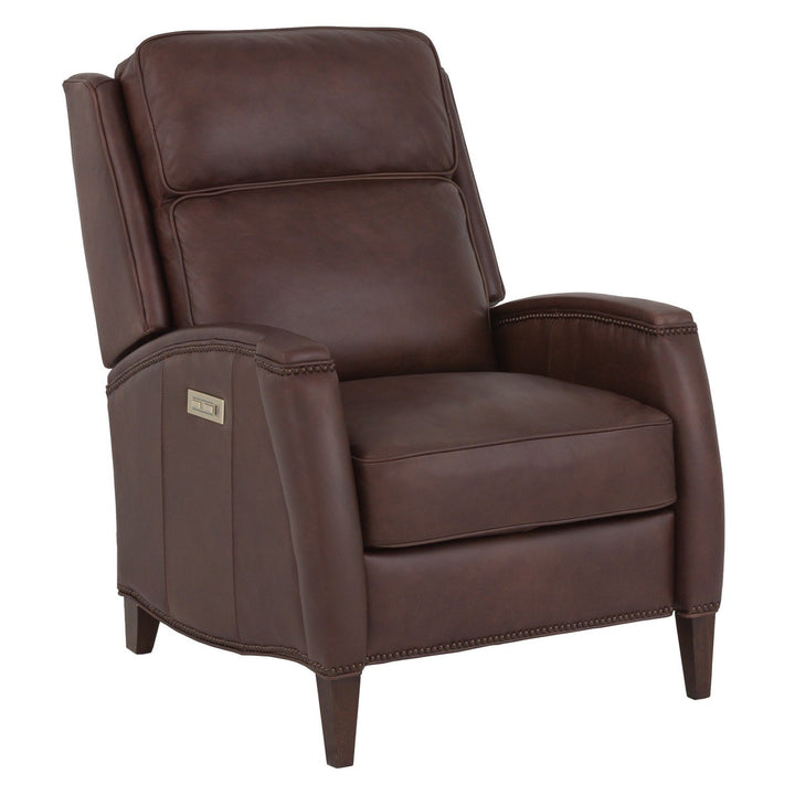 Xavier Power Reclinerer, Double Incline - Tobacco - Maple Solids