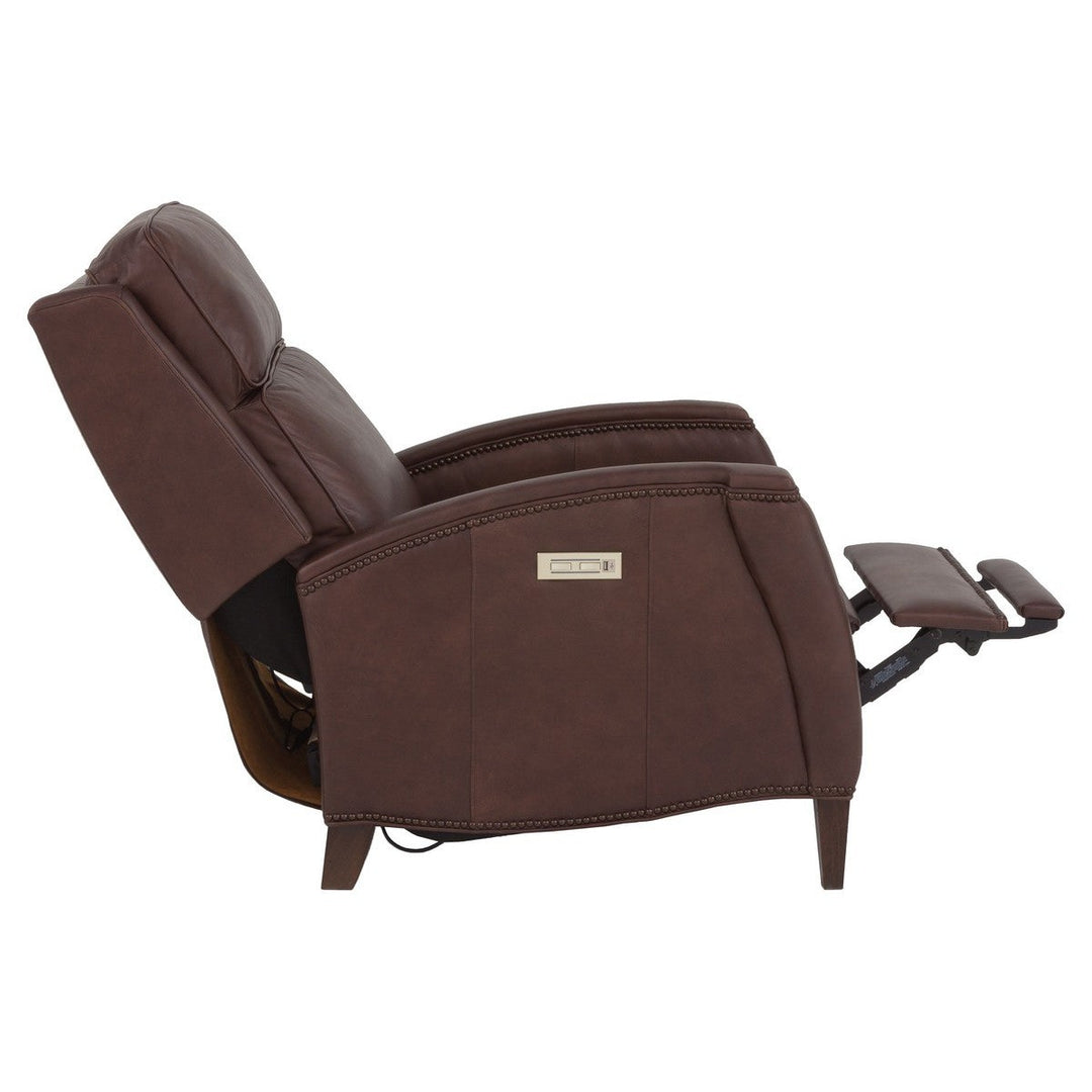 Xavier Power Reclinerer, Double Incline - Tobacco - Maple Solids