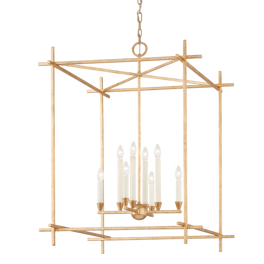 Chandeliers Huck Lantern - Vintage Gold Leaf