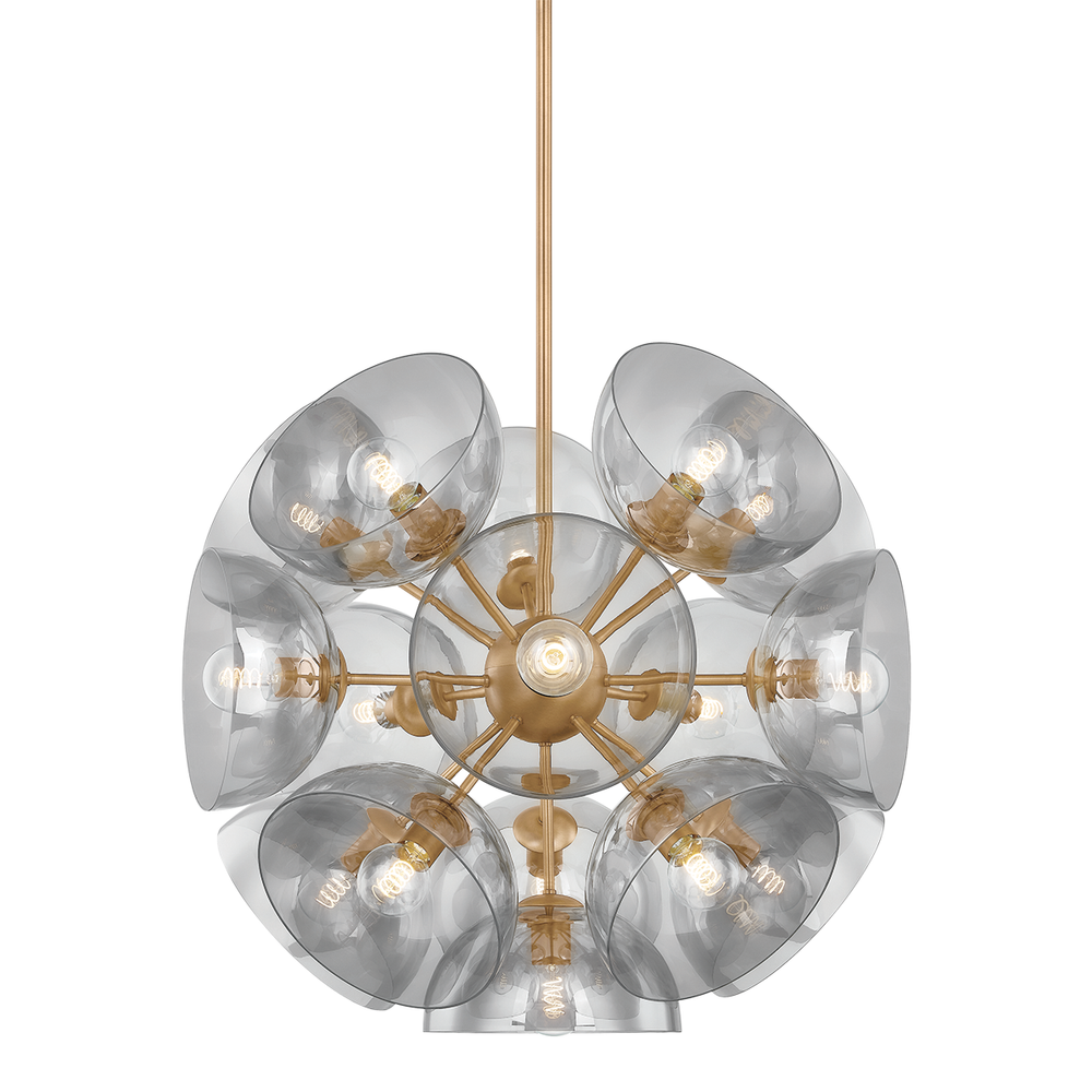 Chandeliers Salix Pendant - Patina Brass