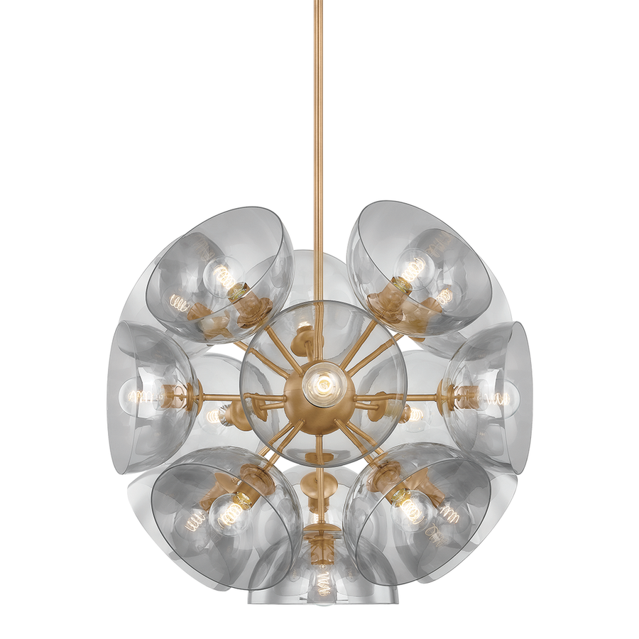 Chandeliers Salix Pendant - Patina Brass