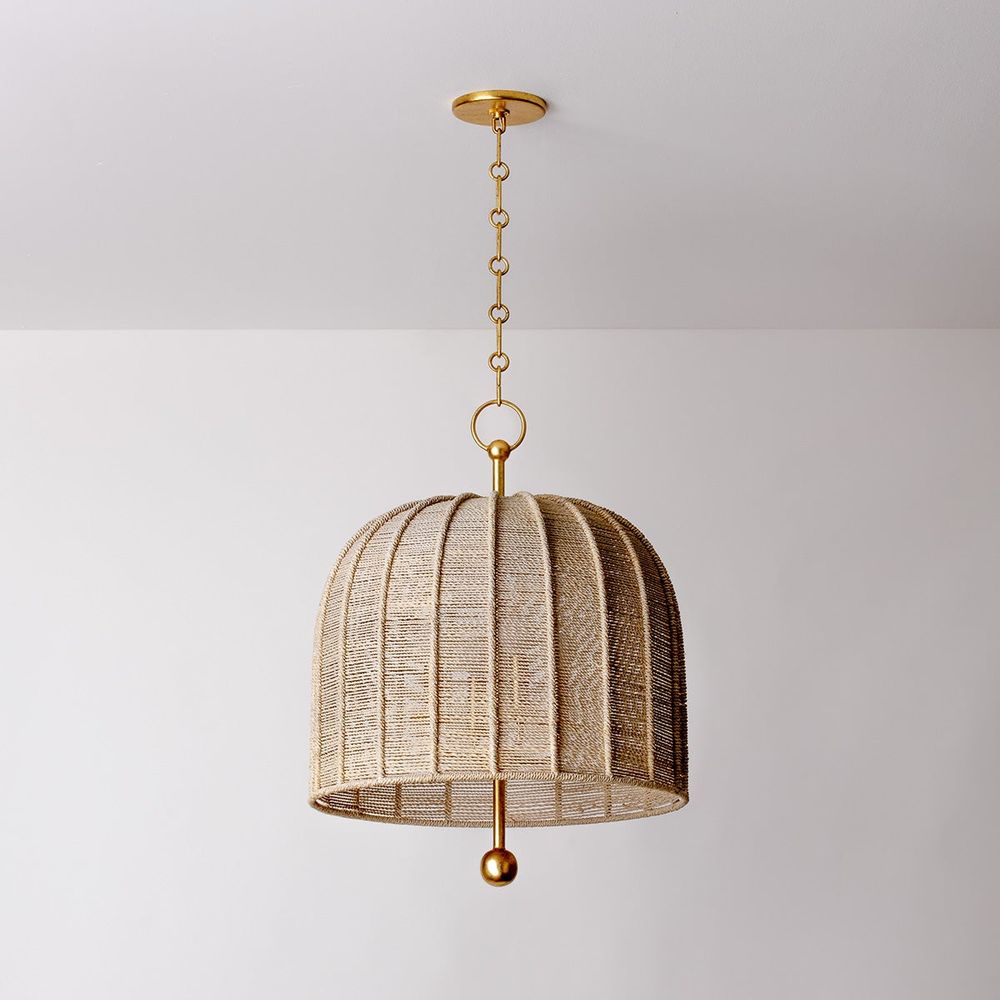 Pendants Lonnie Pendant - Vintage Gold Leaf - Large