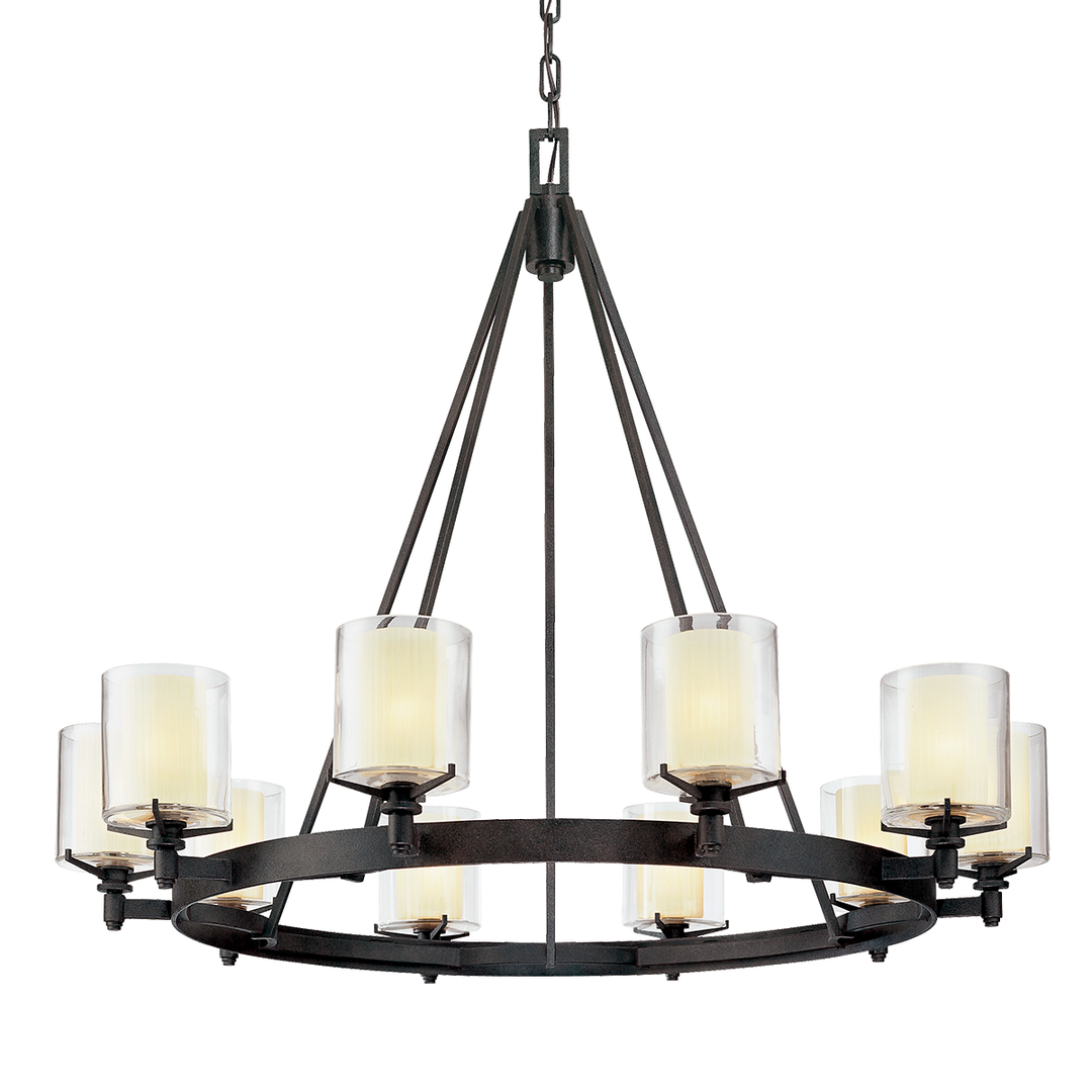 Arcadia Chandelier - Textured Iron