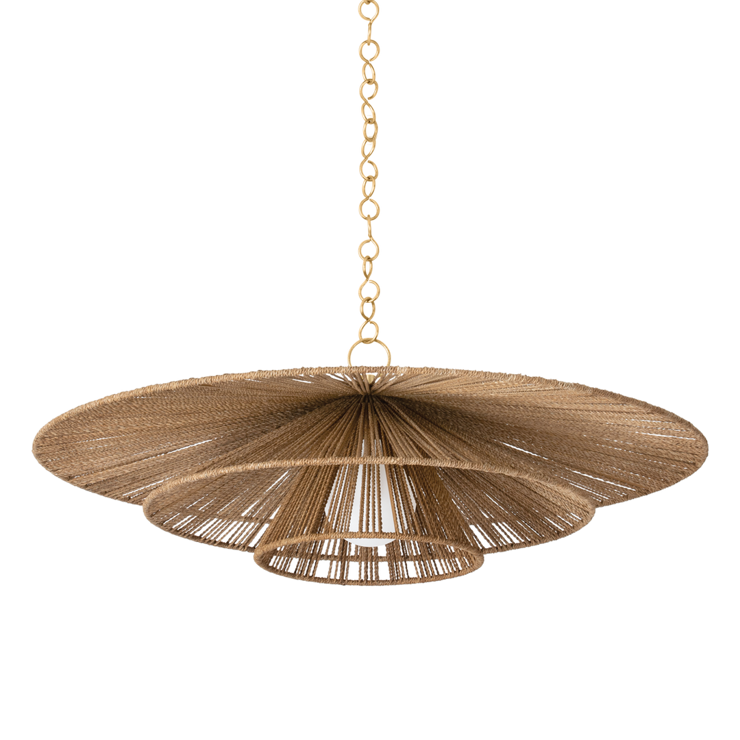 Levan Pendant - Vintage Gold Leaf