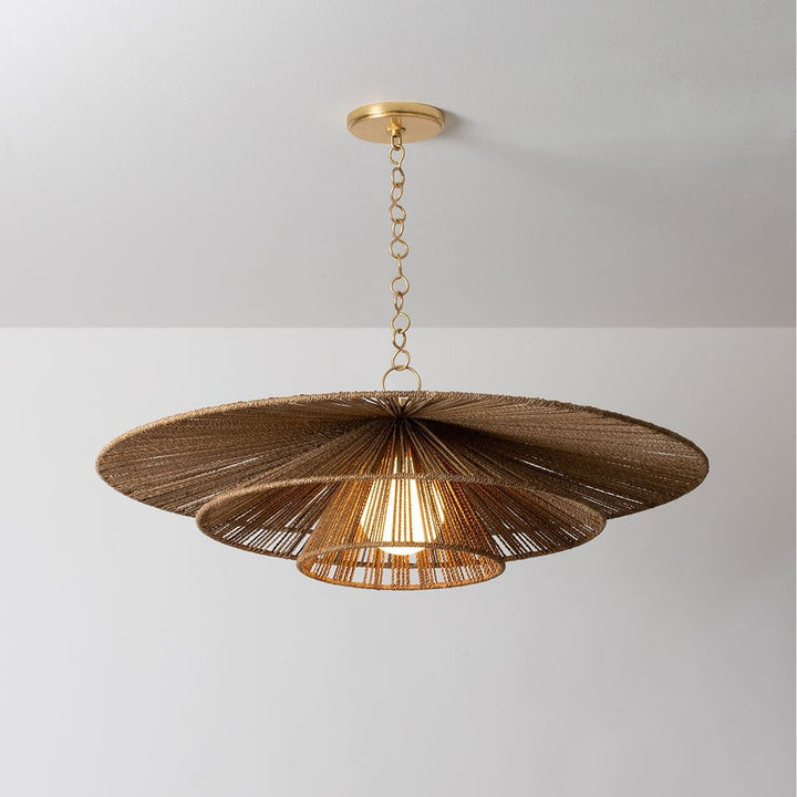 Levan Pendant - Vintage Gold Leaf