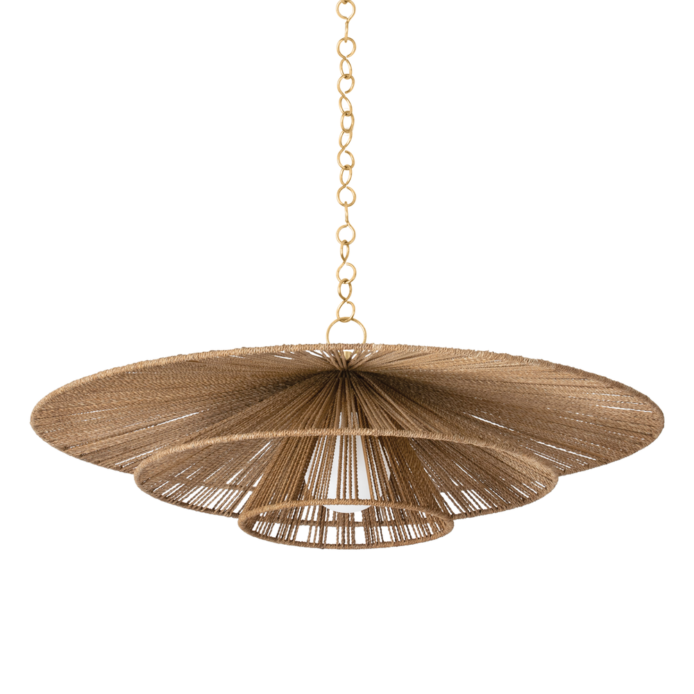 Pendants Levan Pendant - Vintage Gold Leaf