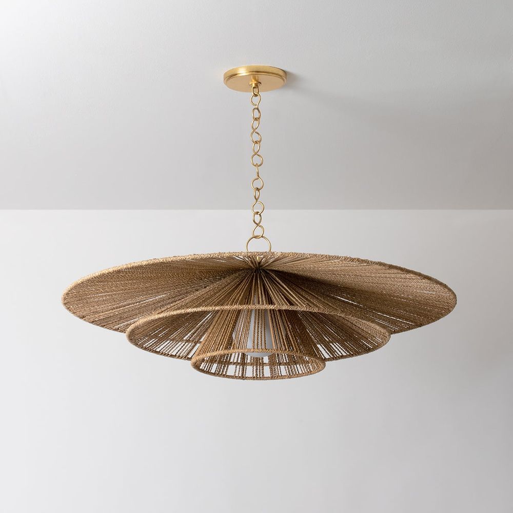 Levan Pendant - Vintage Gold Leaf