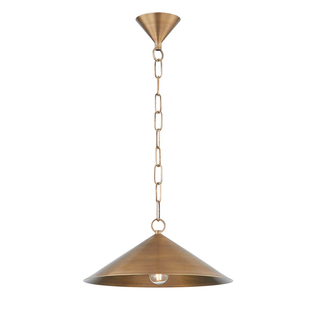 Midvale Pendant - Patina Brass