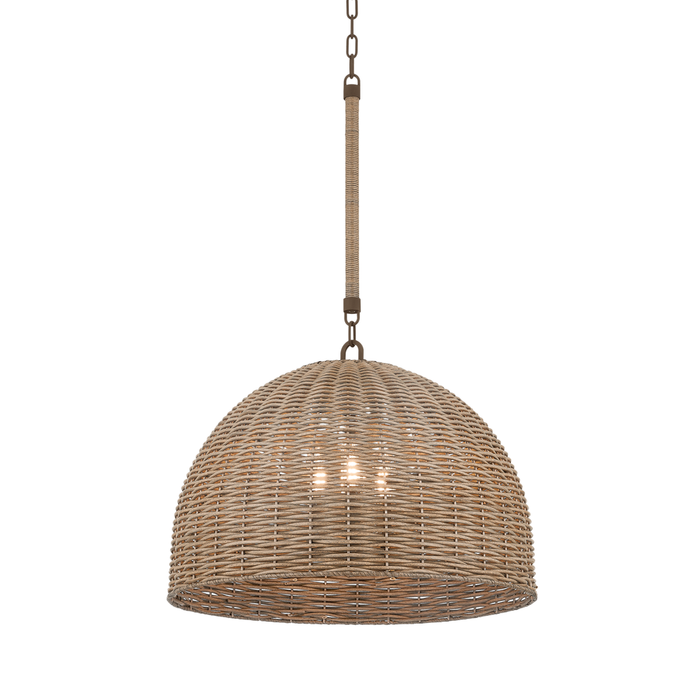 Outdoor Lighting: Ceiling Huxley Exterior Pendant - Textured Bronze