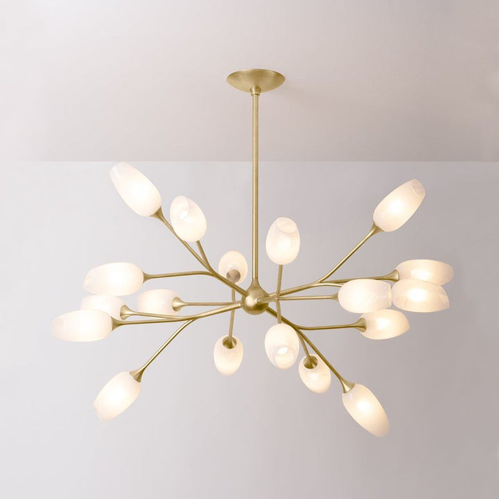 Aldean Chandelier - Vintage Gold Leaf