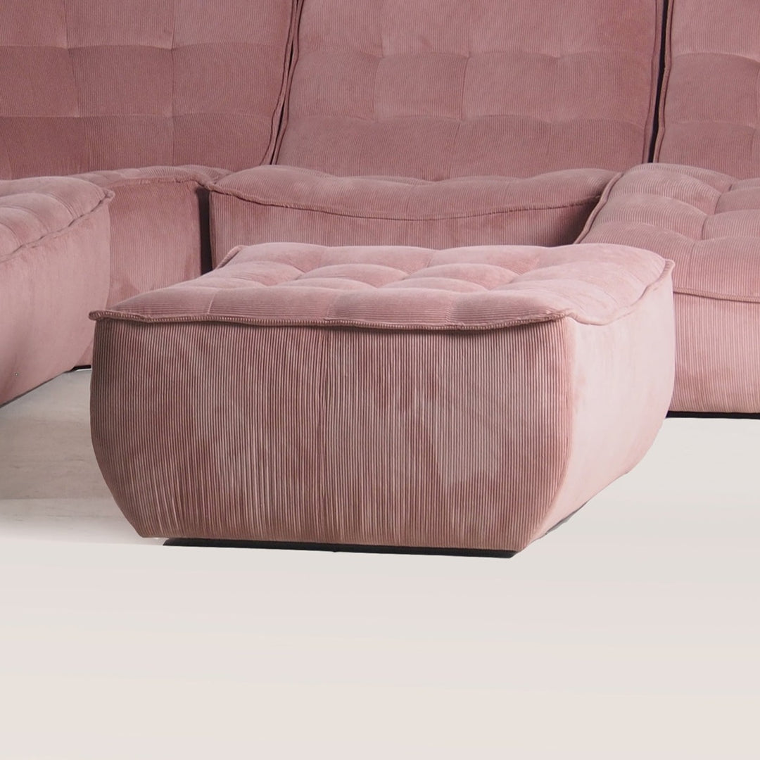 Morales Modular Sectional-France & Son-F218174PINK-SectionalsBlush-Ottoman-10-France and Son