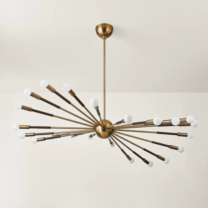 Obie Chandelier-Troy Lighting-TROY-F3051-PBR/BRZ-ChandeliersI - 11.50"H x 50.75"W-2-France and Son