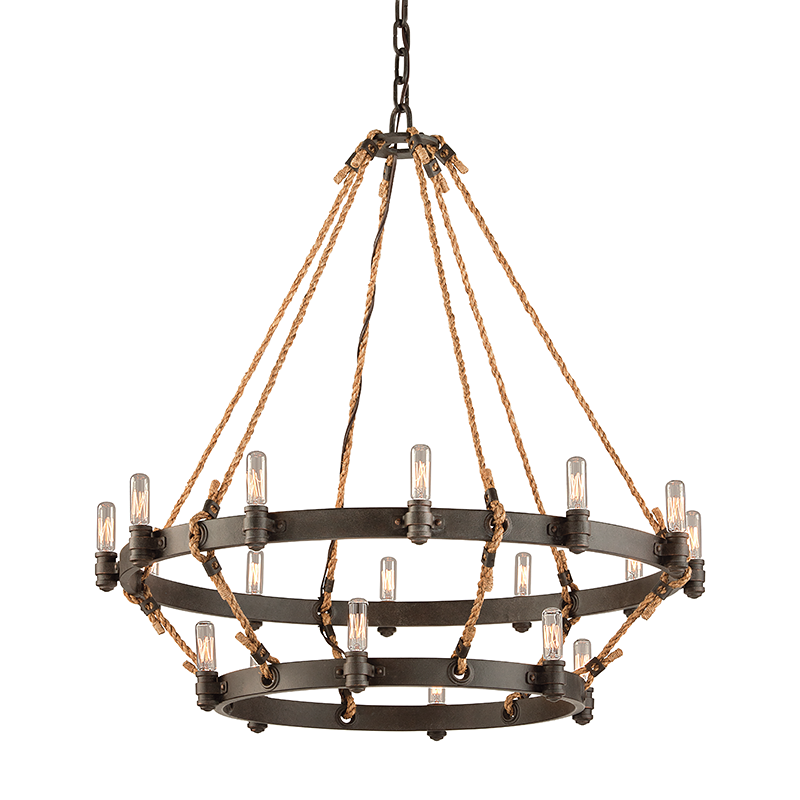 Chandeliers Pike Place Chandelier - Shipyard Bronze