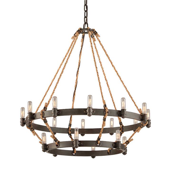 Chandeliers Pike Place Chandelier - Shipyard Bronze