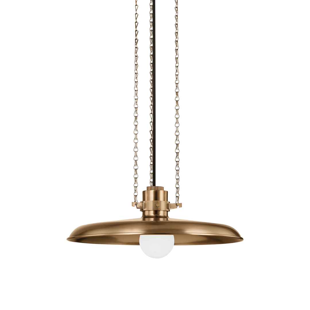 Rainhill Pendant - Patina Brass