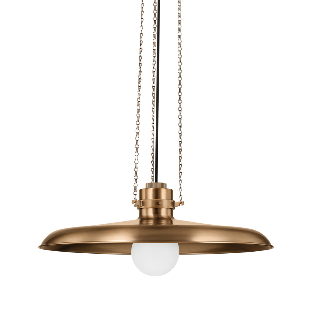 Rainhill Pendant - Patina Brass