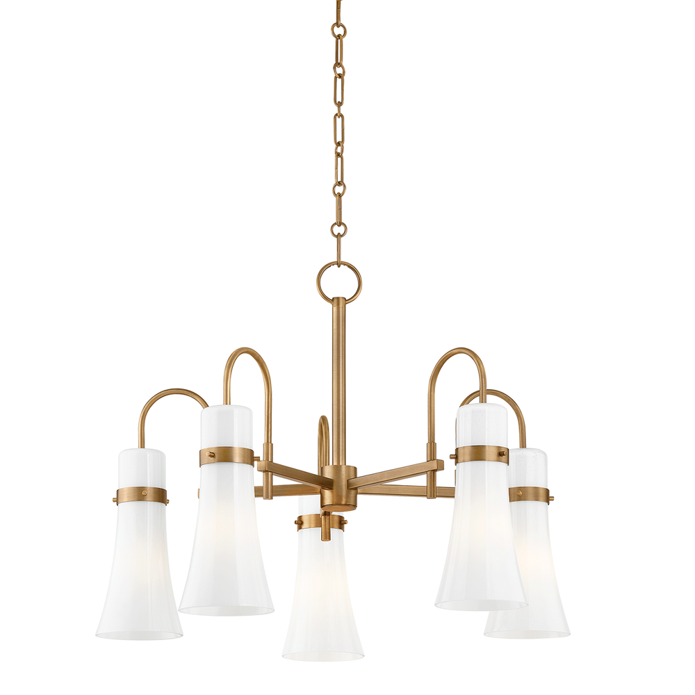 Chandeliers Maple Chandelier - Patina Brass