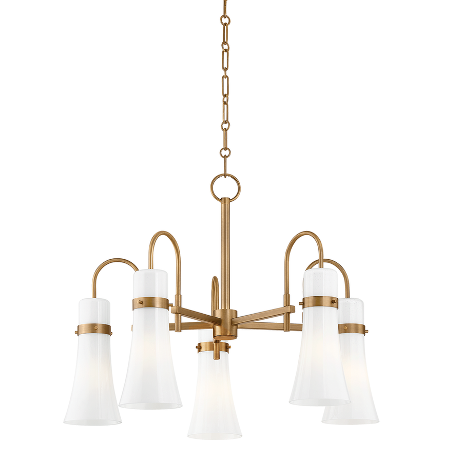 Chandeliers Maple Chandelier - Patina Brass