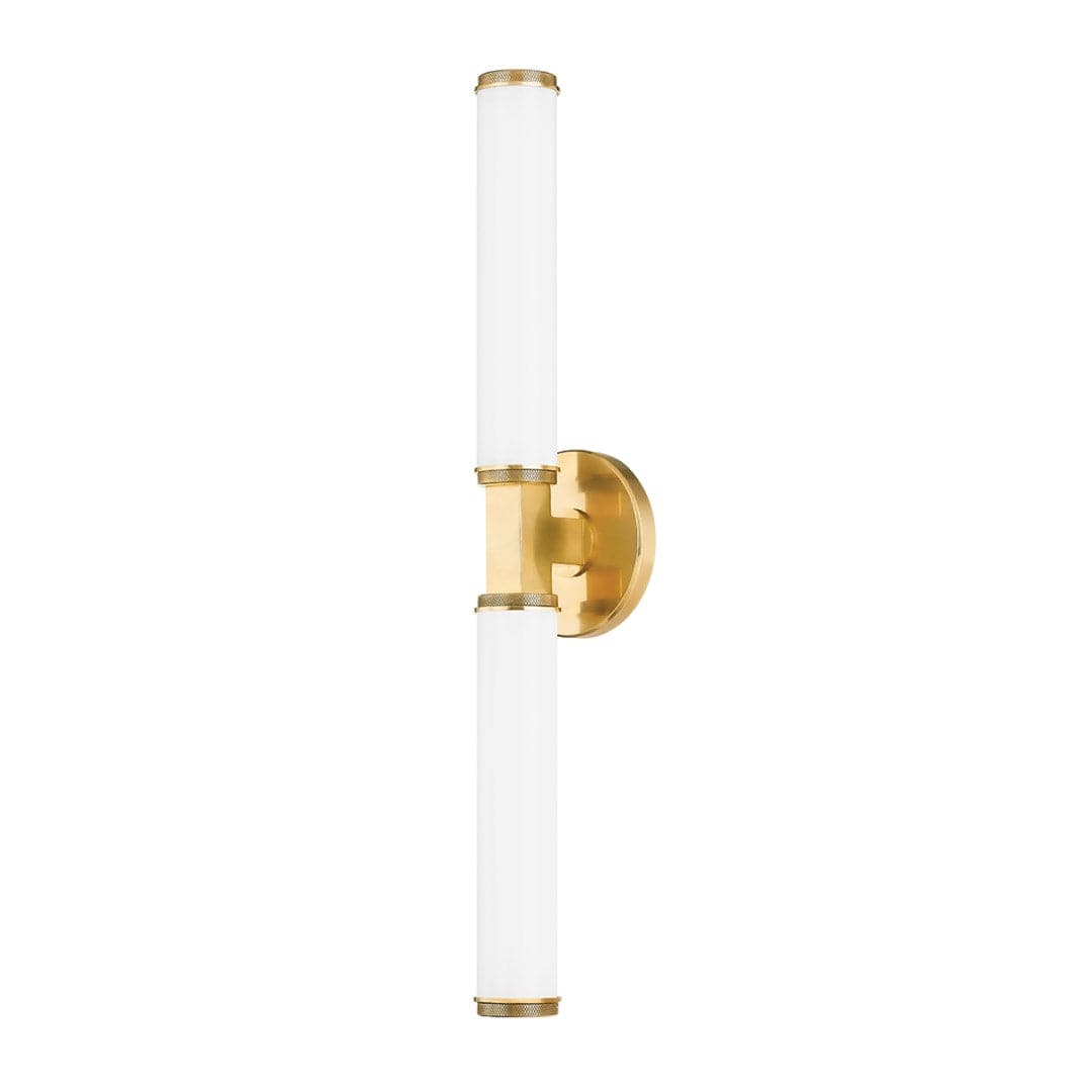 Cromwell 2 Light Wall Sconce-Hudson Valley-HVL-8723-AGB-Wall LightingAged Brass-1-France and Son