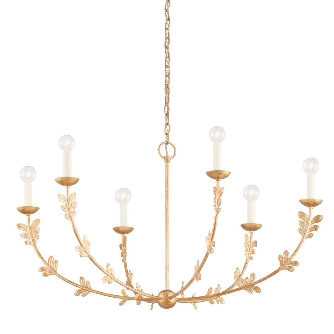 Florian Chandelier - Vintage Gold Leaf