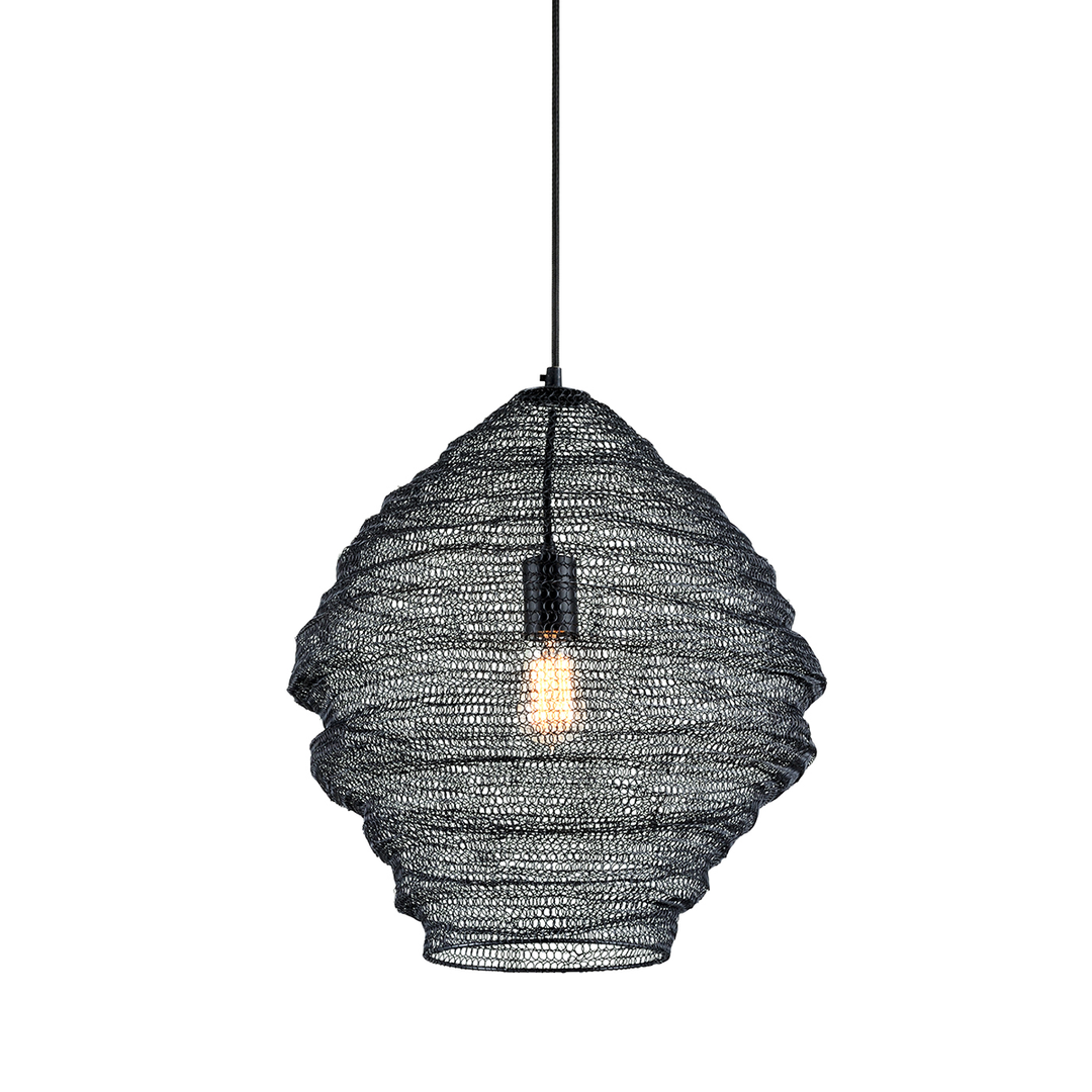 Wabi Sabi Pendant - Soft Black