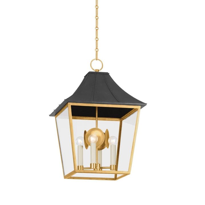 Staatsburg Lantern-Hudson Valley-HVL-4904-VGL/GRA-Pendants4 Light-2-France and Son