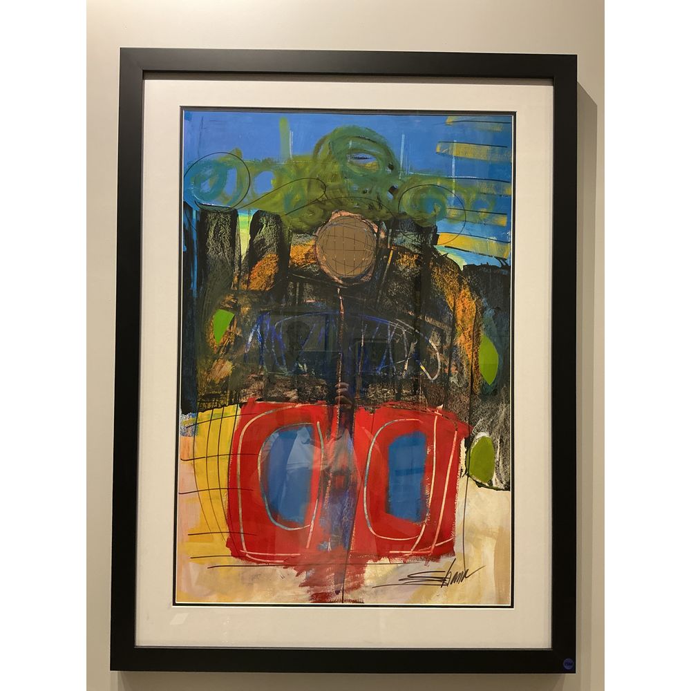  Framed signed painting by Shana Dominguez