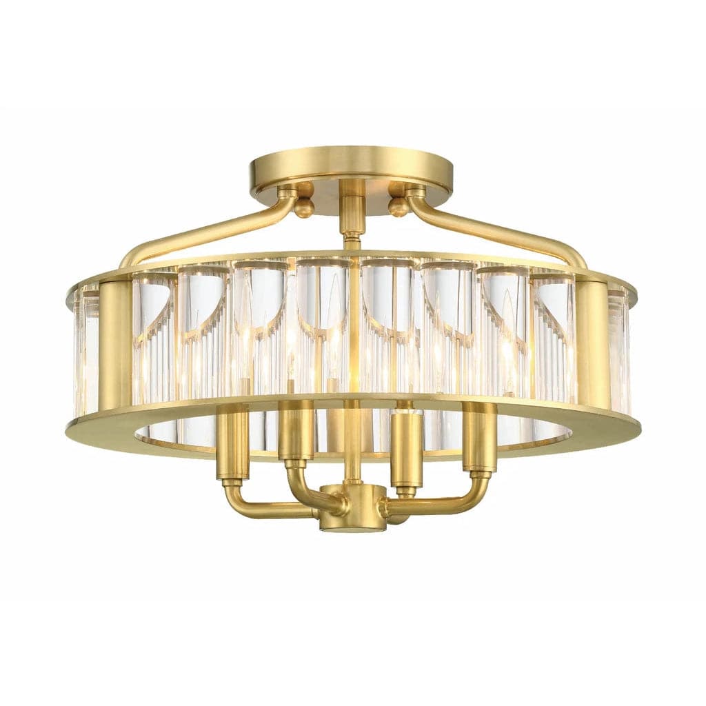 Farris 4 Light Ceiling Mount-Crystorama Lighting Company-CRYSTO-FAR-6000-AG-Flush Mounts-1-France and Son