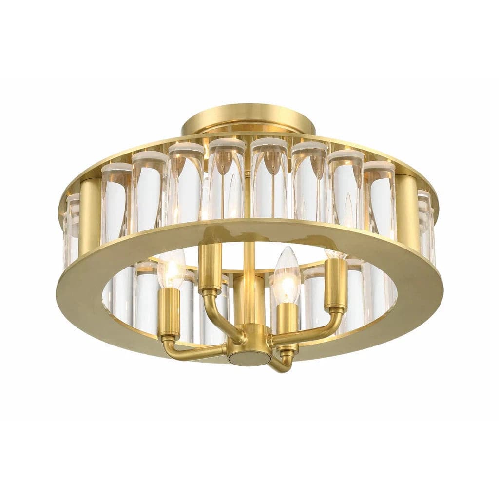 Farris 4 Light Ceiling Mount-Crystorama Lighting Company-CRYSTO-FAR-6000-AG-Flush Mounts-3-France and Son