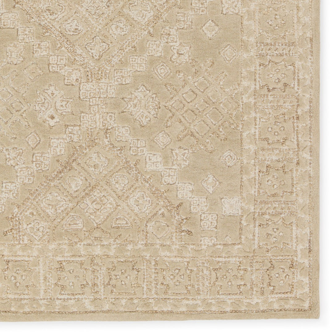 Jaipur Living Tomoe Handmade Medallion Tan/ Cream Area Rug (9'X12')