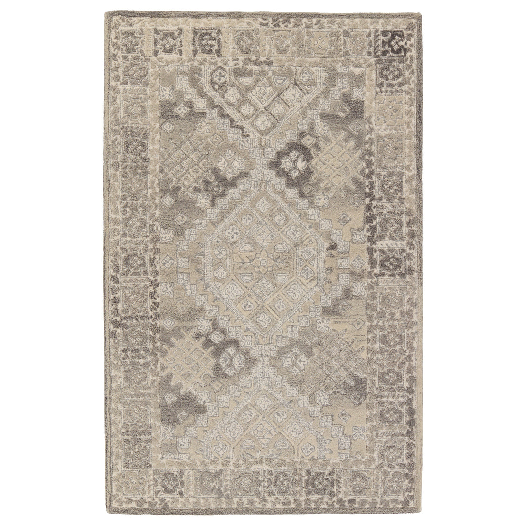 Jaipur Living Nesso Handmade Medallion Gray/ Cream Area Rug (8'X10')