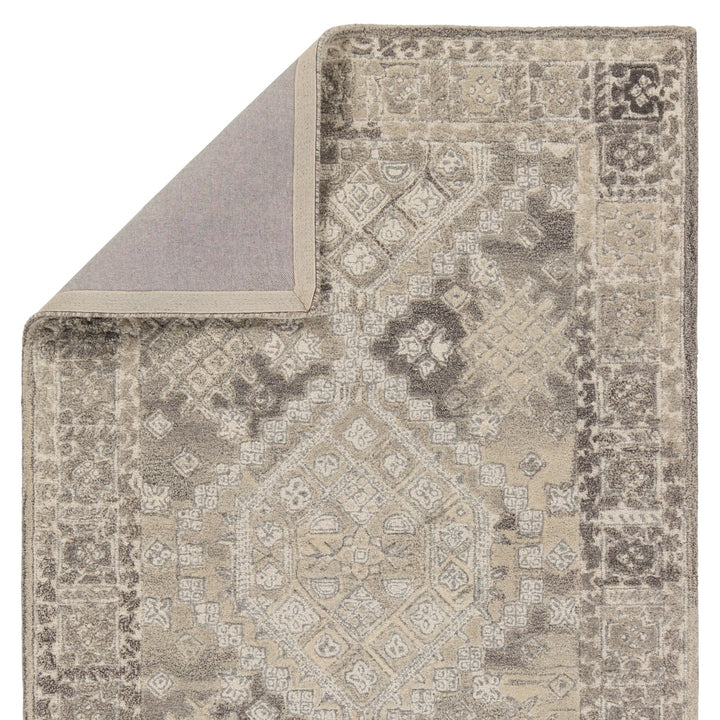 Jaipur Living Nesso Handmade Medallion Gray/ Cream Area Rug (8'X10')